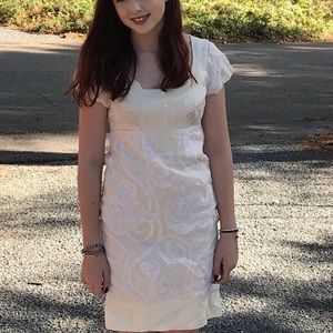 Nicole Miller vintage dress sz 0 neutral